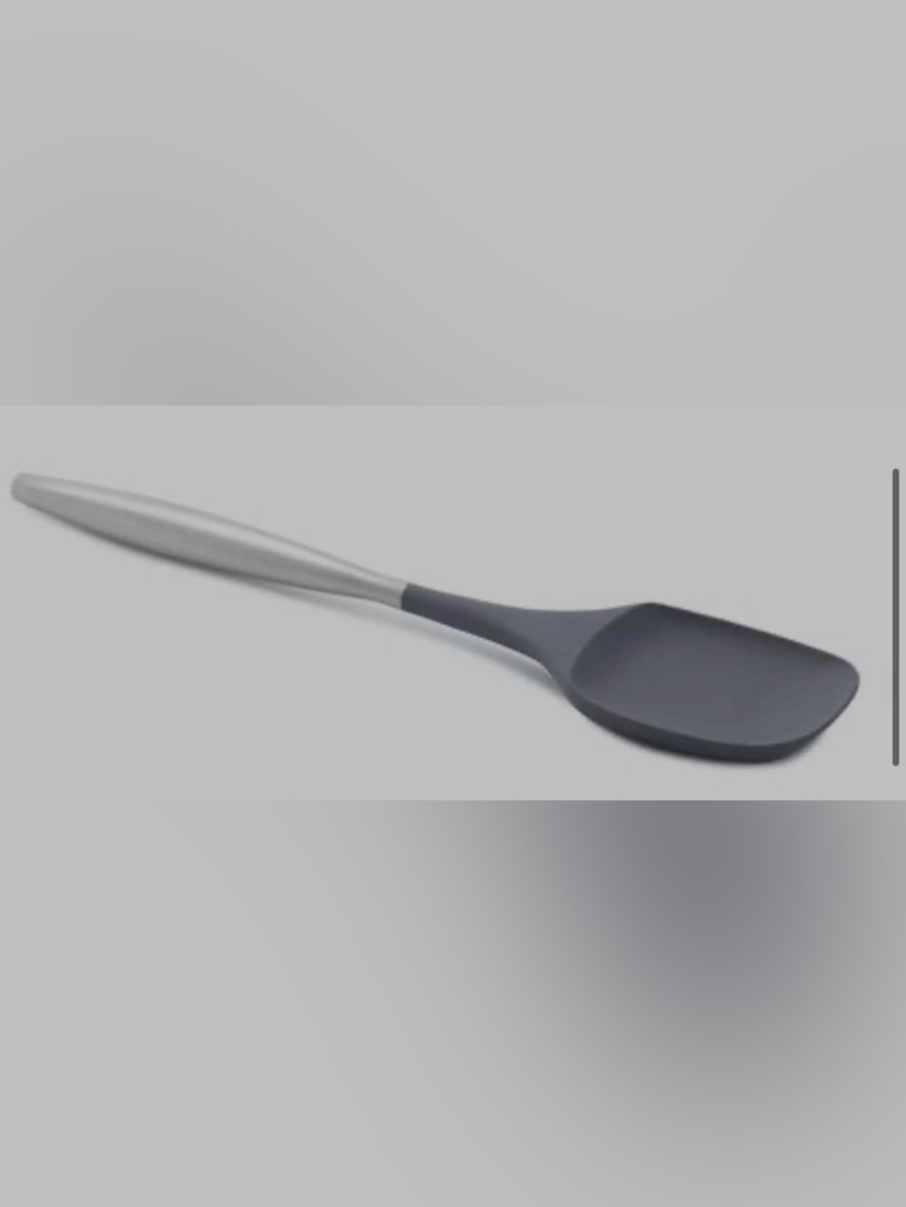 Princess House Silver and Gray Silicone Culinario Series Flexible Mixing Spatula